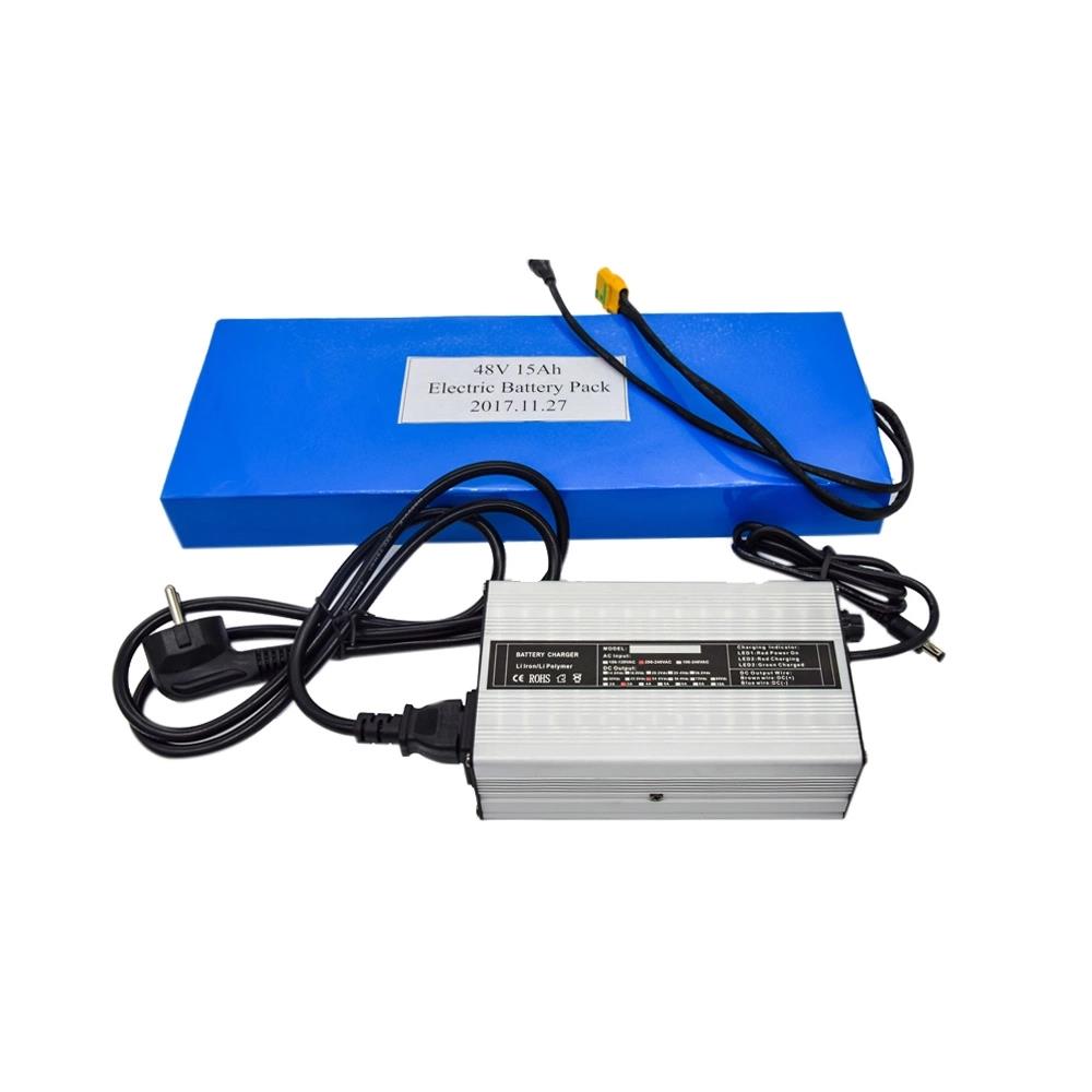 Rechargeable Blue 48V 15Ah Lithium Ion Battery